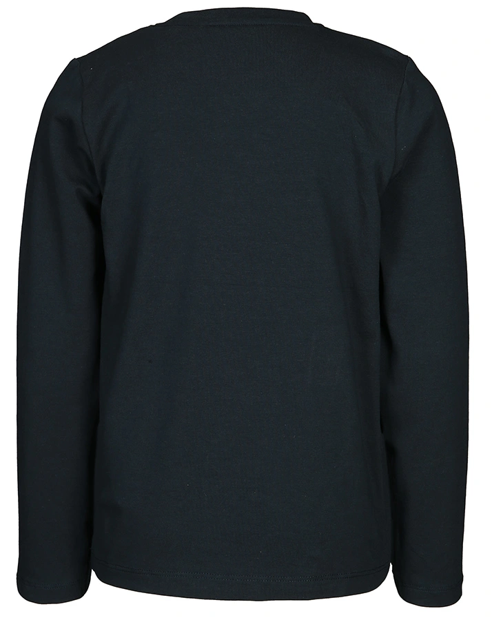Langarmshirt NMMRIMAS mit Aufnäher in dunkelblau