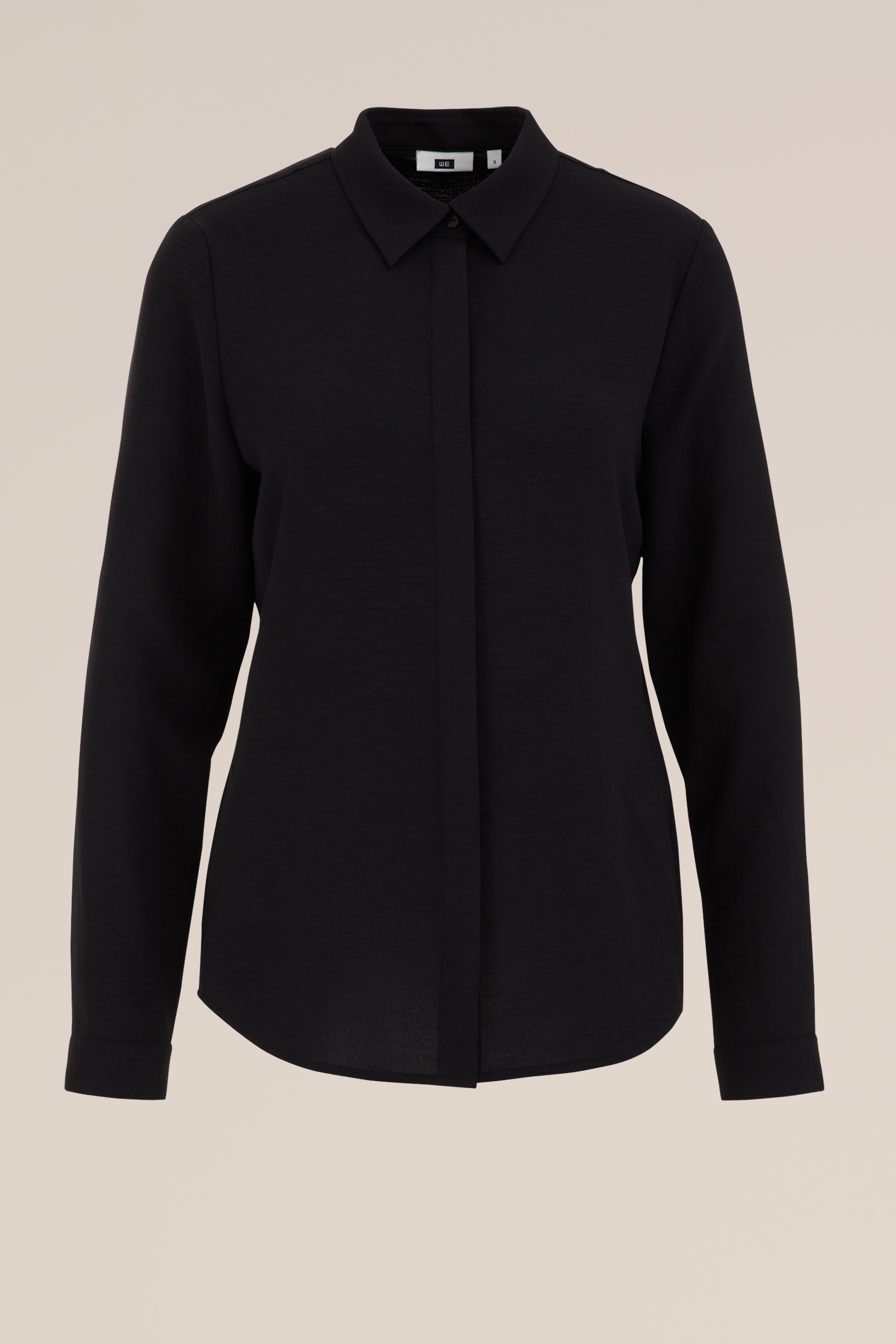 blouse met fijne structuur WE Fashion Zwart
