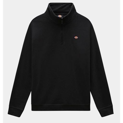 Dickies Oakport Quarter Zip Sweatshirt, Black, M