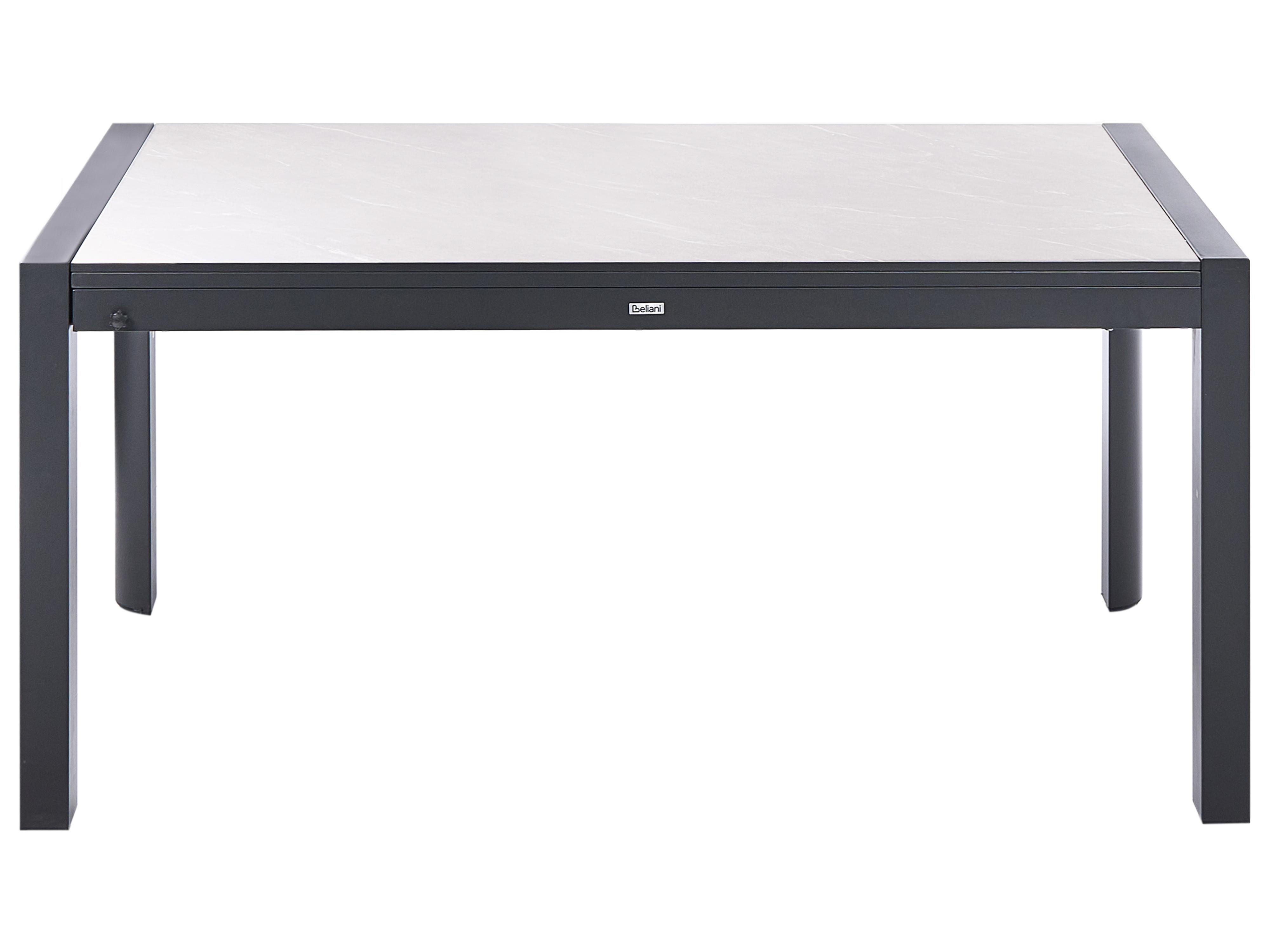 Uitschuifbare tuintafel BINASCO 160/220 cm 90 cm Beige