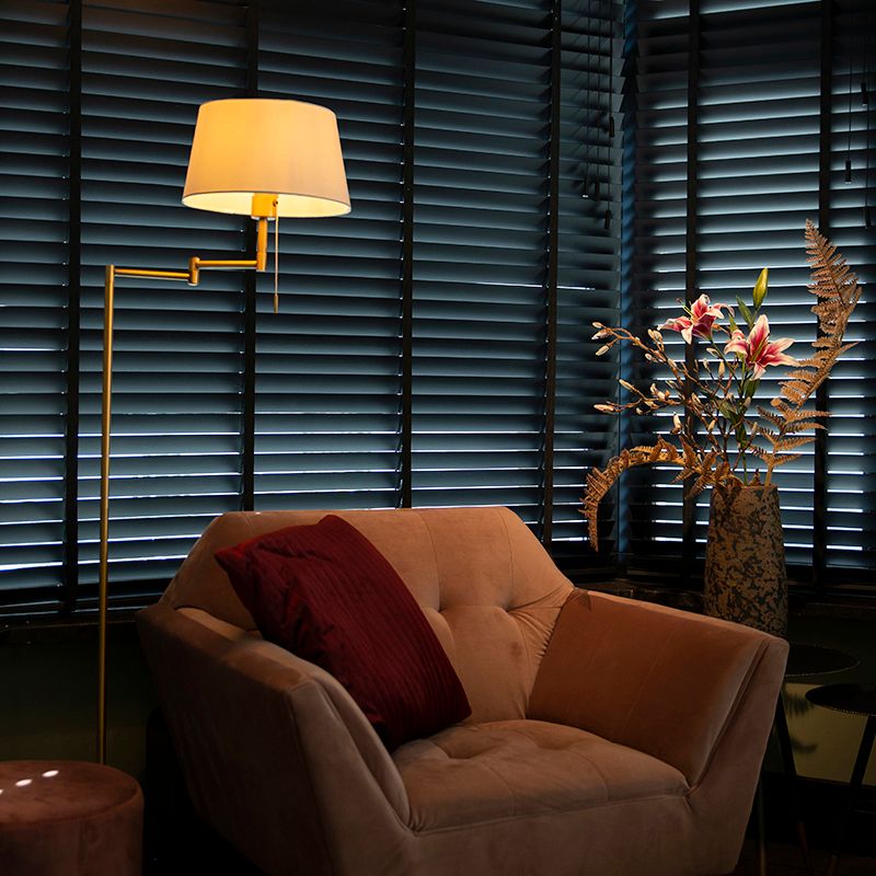 Smart klassieke vloerlamp brons met wit incl. WiFi A60 - Ladas Fix