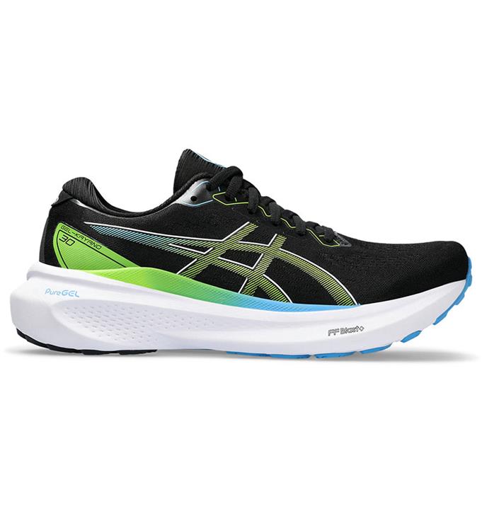 ASICS GEL-KAYANO 30 1011B548 BLACK-ELECTRIC-LIME