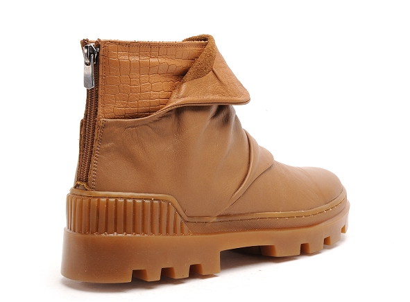 Mamzelle boots bottine plates femme plenita marron
