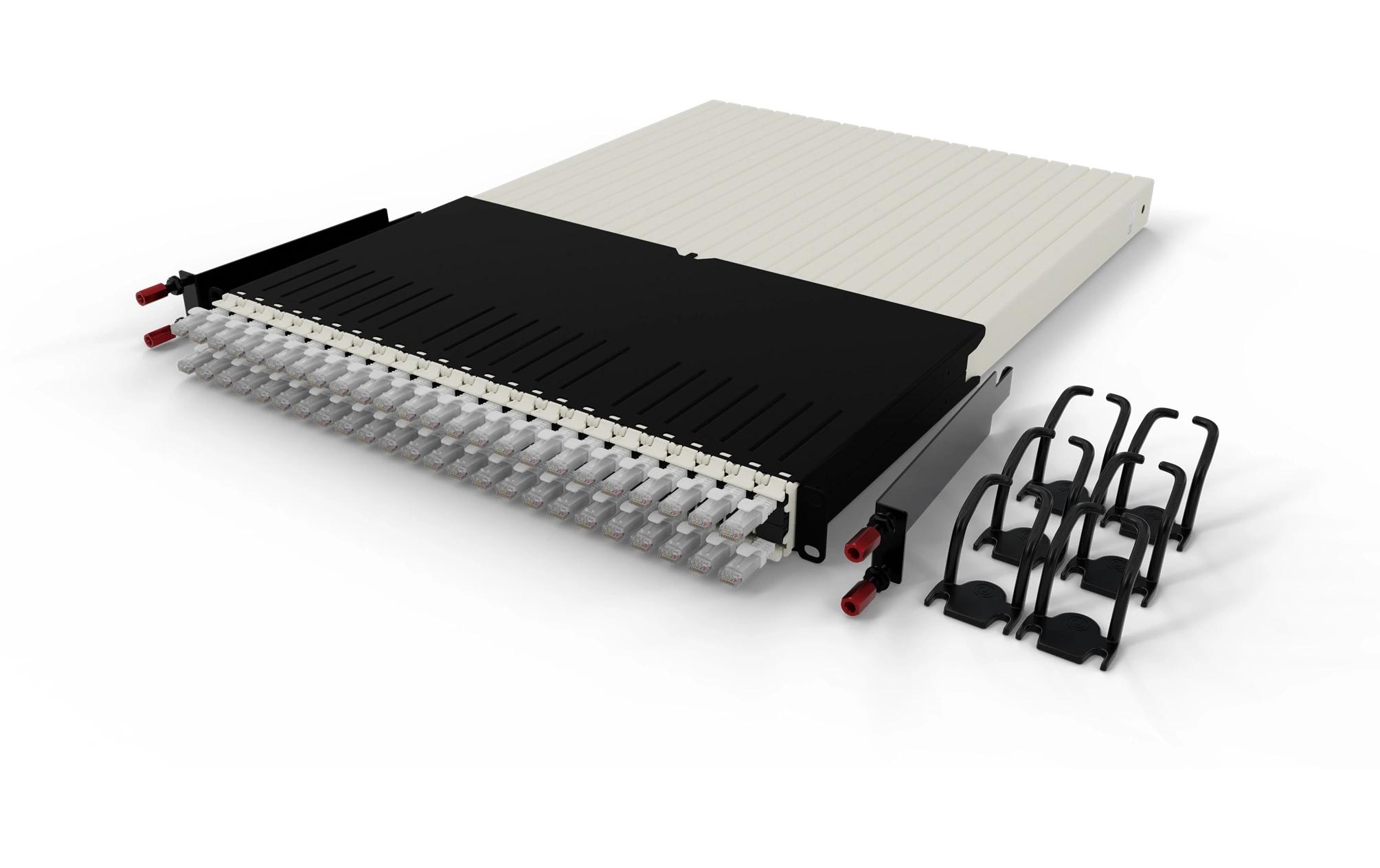 patchbox.one / 30RU / Cat 6A, UTP, 1.8 m, Weiss<br>All-in-One Lösung für Ordnung im Netzwerkschrank