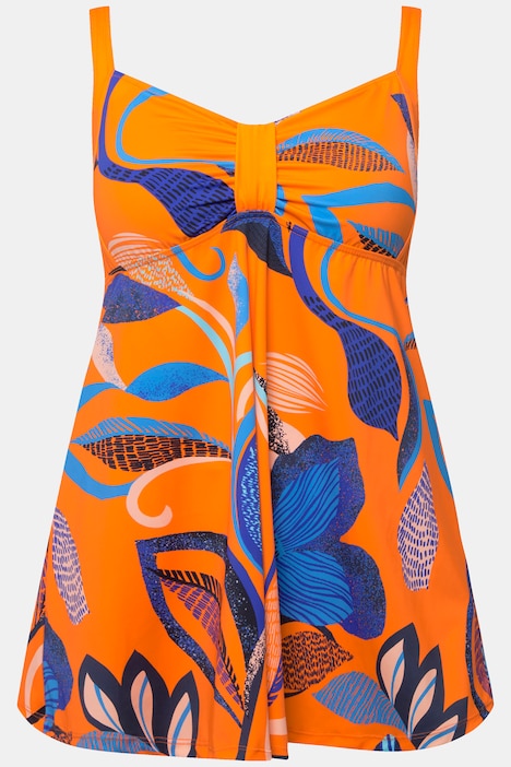 Badekleid, Blüten, Softcups, Zierband