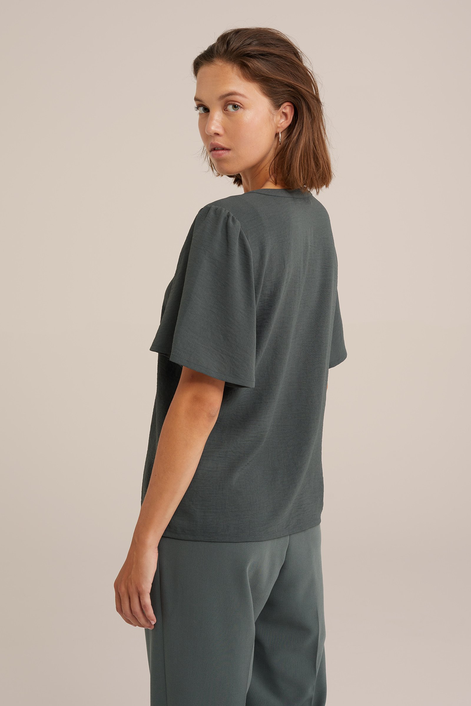 blouse WE Fashion Donkergroen