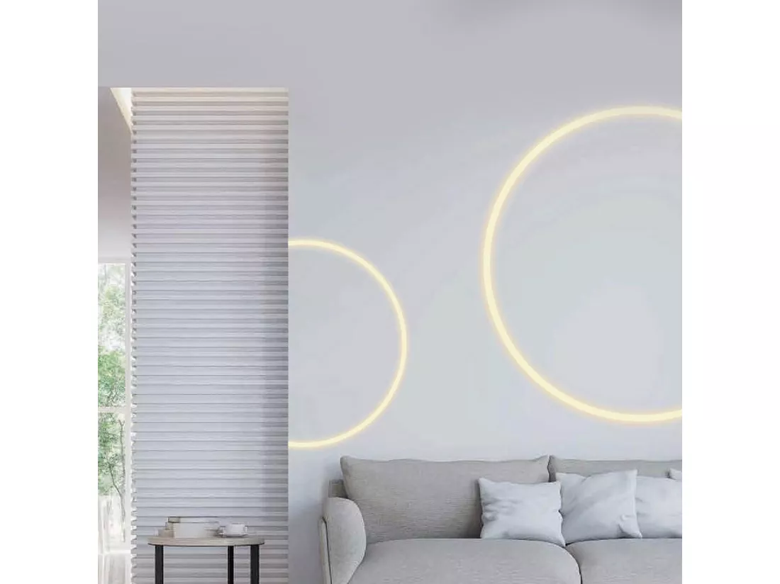 Tube Semi-Circulaire Silicone LED Flex Encastré jusqu'à 10-15 mm 20 m
