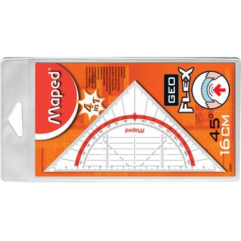 Equerre géométrique Geo-Flex, hypoténuse: 160 mm