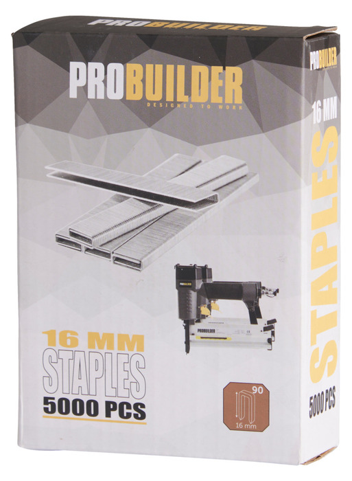 Hæfteklamme 16 mm nr. 90 5000 stk. - Probuilder