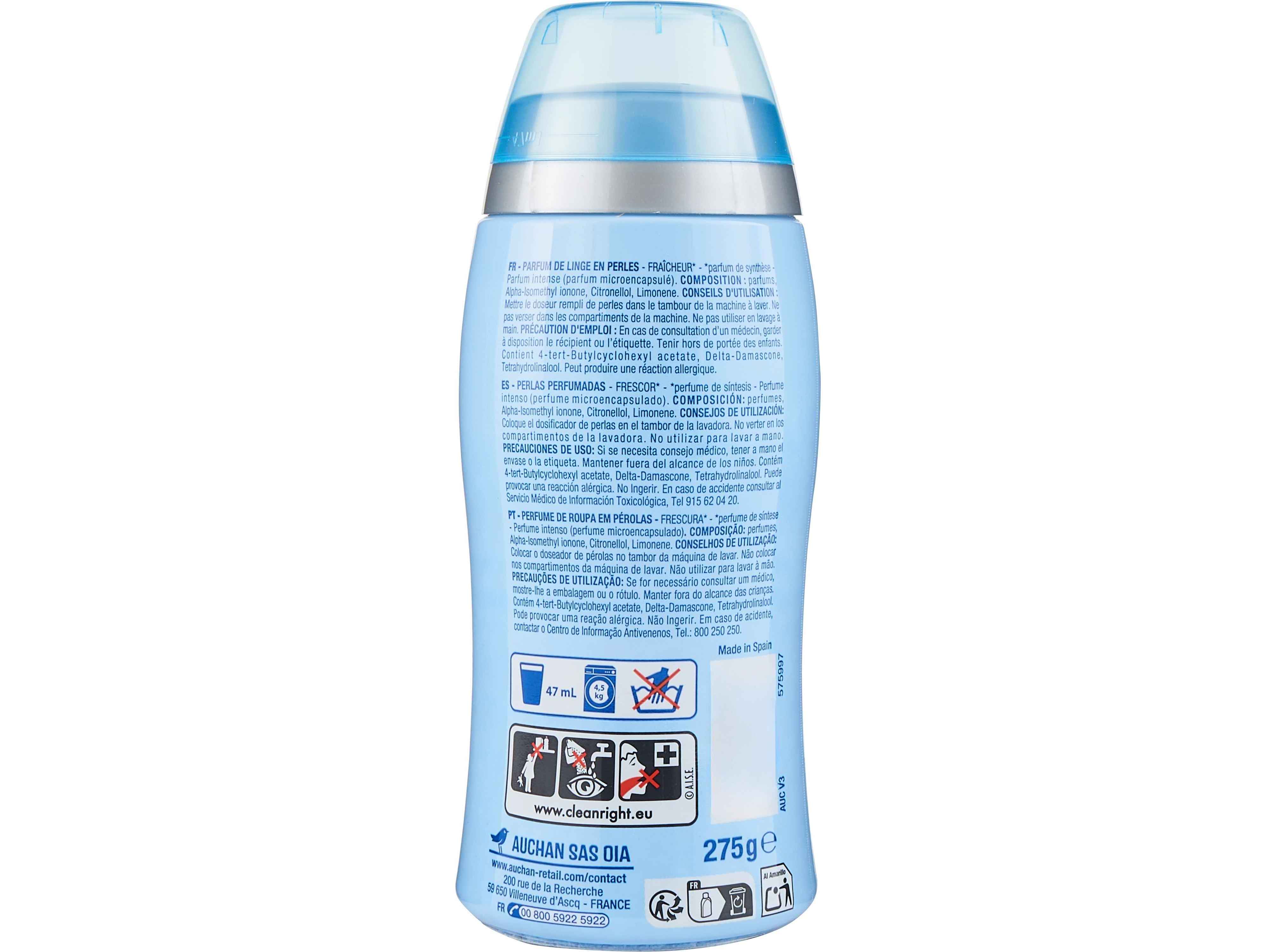INTENSIFICADOR PERFUME PÉROLAS AUCHAN FRESCURA 275G