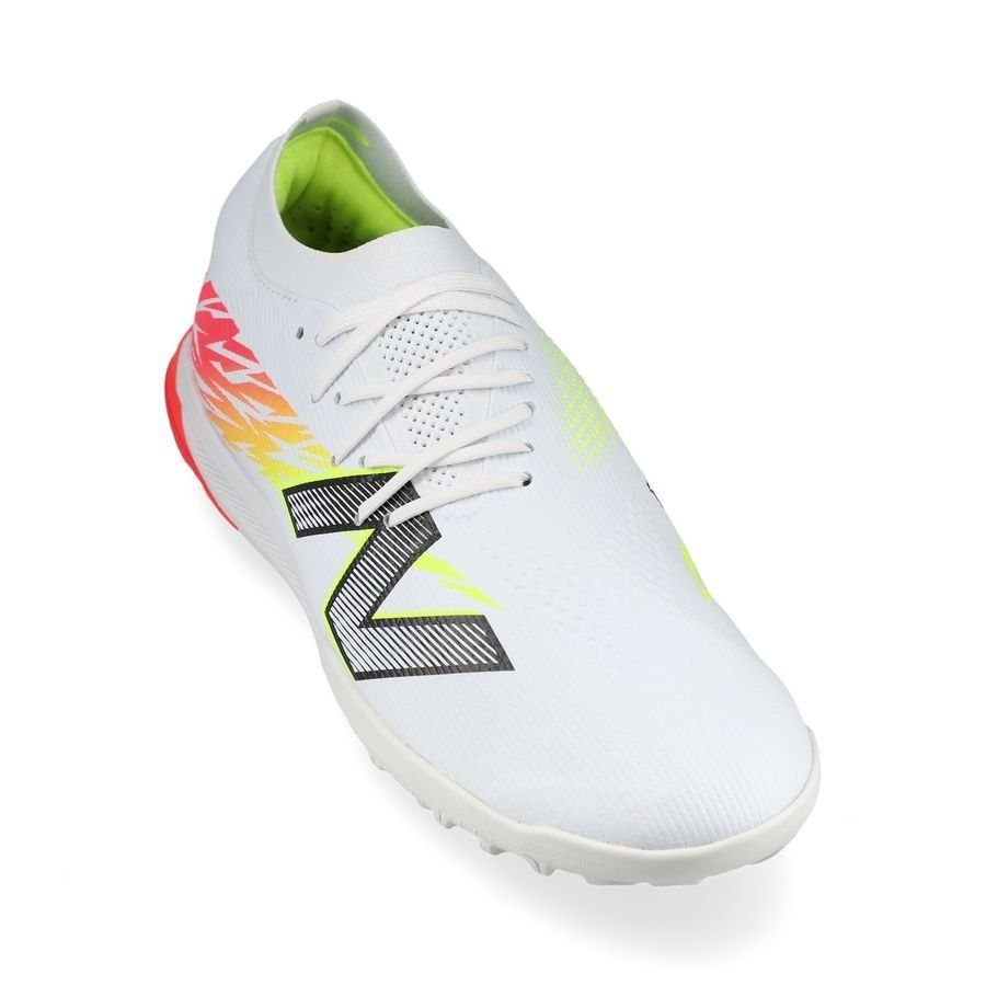 New Balance Furon V8 Elite TF Flash Point - Blanc/Rouge/Argenté