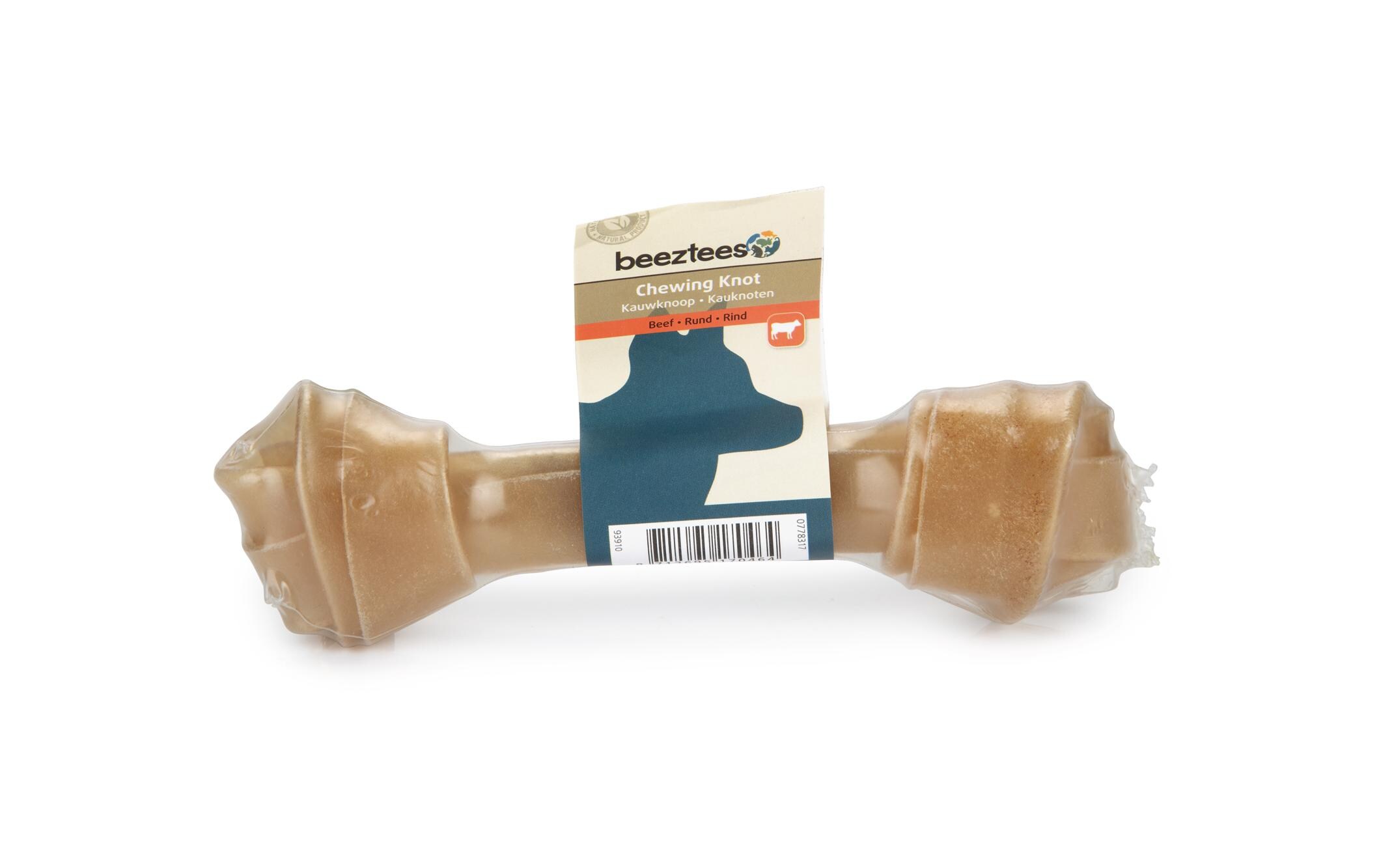 Kauknoten Rinderhaut, 19 cm, 1 Stk.Kauspass für Hunde