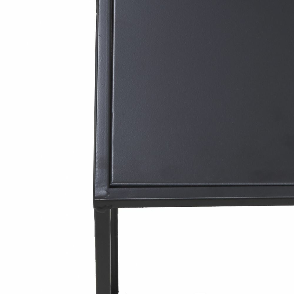 Sellettes en métal noir (lot de 2)