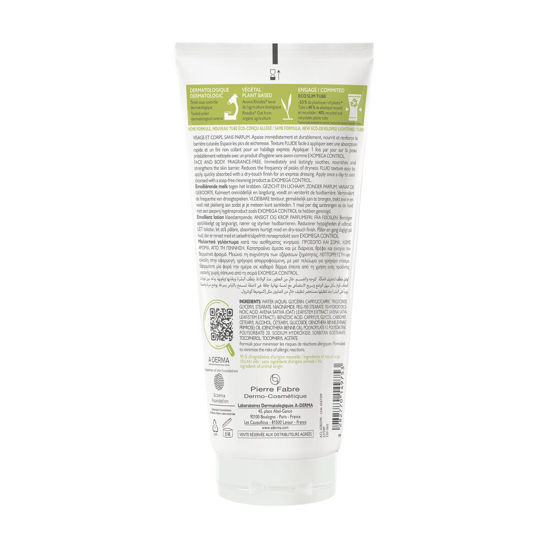 Exomega Control - Loção Emoliente - 200ml