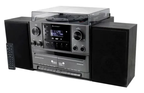 Soundmaster MCD5600SW, Sort, 2 kort, 10 W, DAB , FM, 3,5 mm, Vekselstrøm