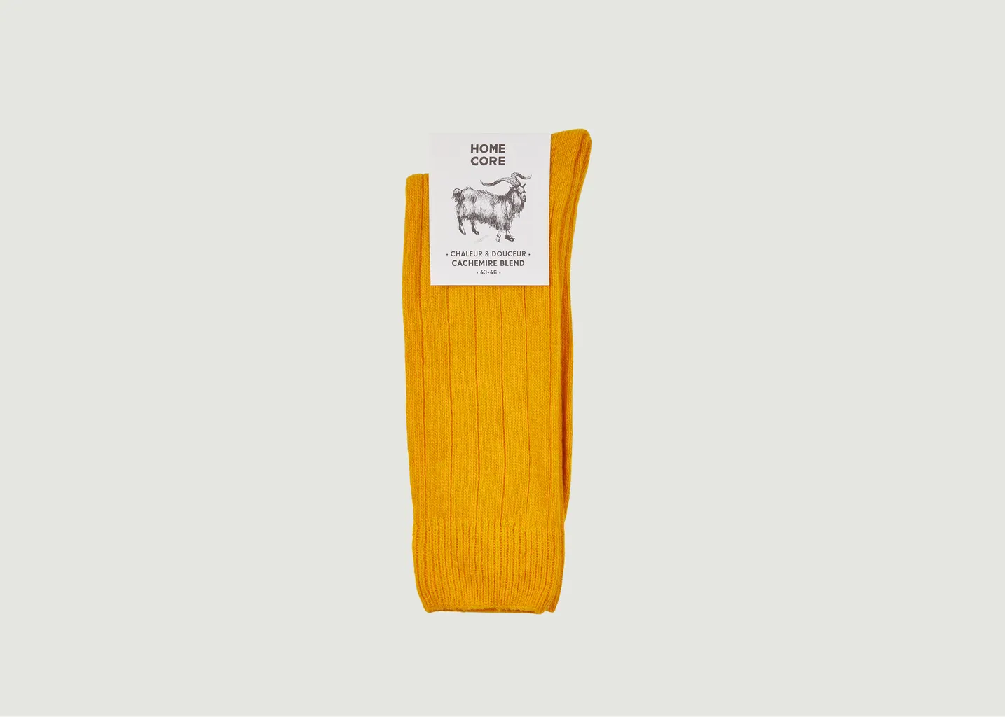 Chaussettes unies côtelées Homecore