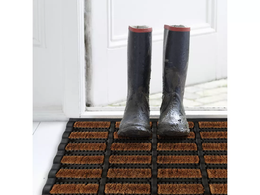 Tapis Grattoir Coco Et Caoutchouc 40x60cm
