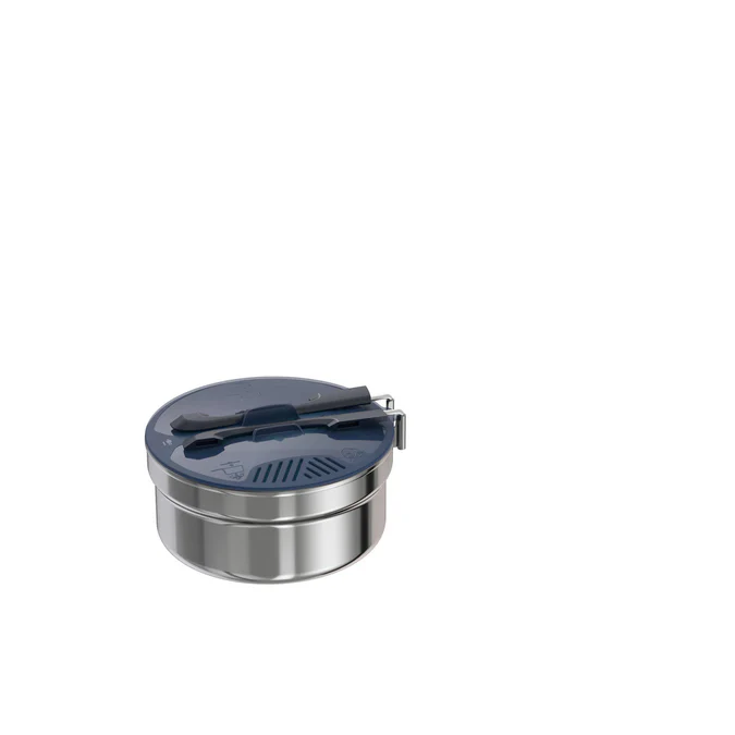 Decathlon Quechua - Conjunto de Cozinha para Camping Quechua MH100 1.1 L em Aço Inoxidável para 1 Pessoa