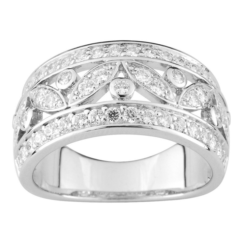 Bague femme - Oxyde de zirconium - Argent 925