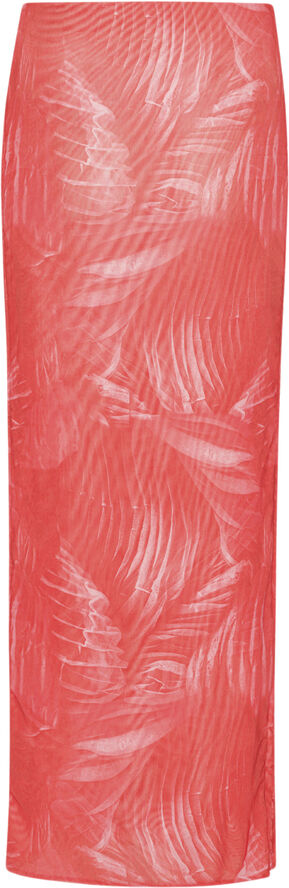 Cannari Concept Drawstring Midi Skirt True red