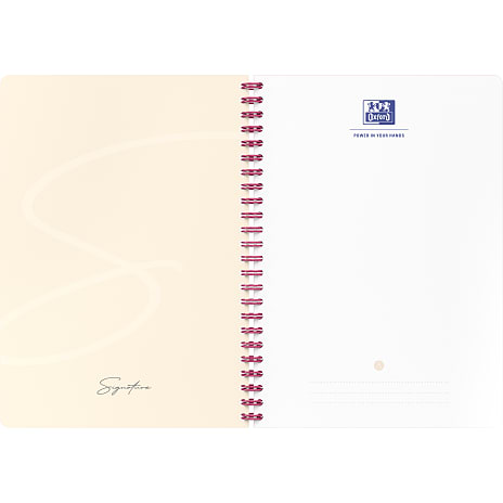Oxford signature A5 notesbog - lyserød