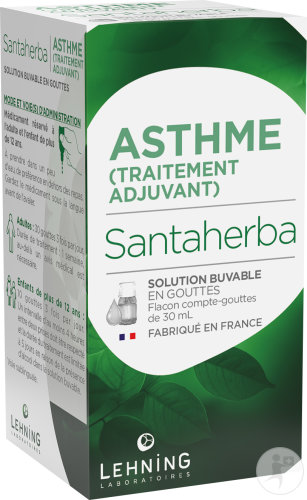 Lehning Santaherba Traitement Adjuvant Asthme Solution Buvable En Gouttes 30ml