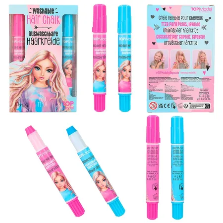 Depesche TOPModel Haarkreidestifte, 1 Set, 2-fach sortiert