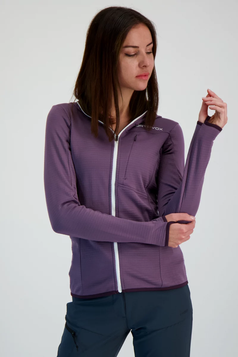 Ortovox Fleece Light Grid Hooded Damen Midlayer