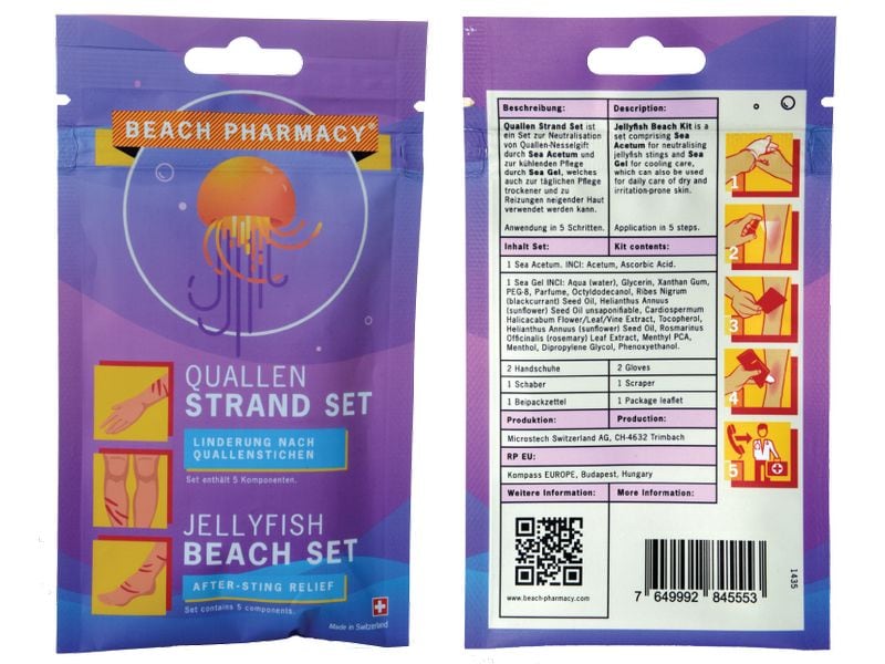 Beach Pharmacy Quallen Strand Set Set gegen Quallenverbrennungen