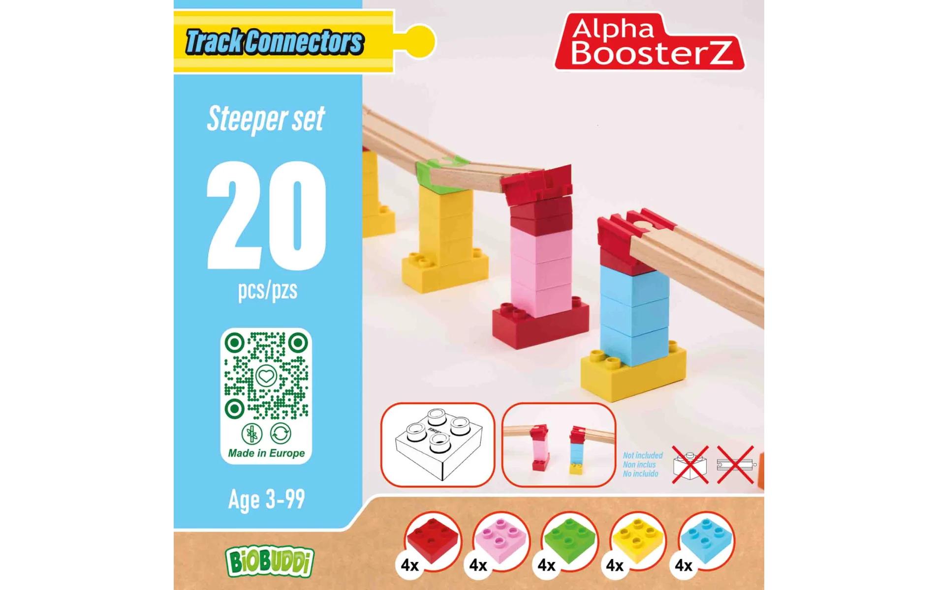 TrackConnectors – Steeper Set20 Bio-Neigungs-Schienen- und Steine-Verbinder