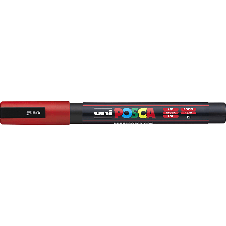 Posca PC3M vandbaseret tusch - rød