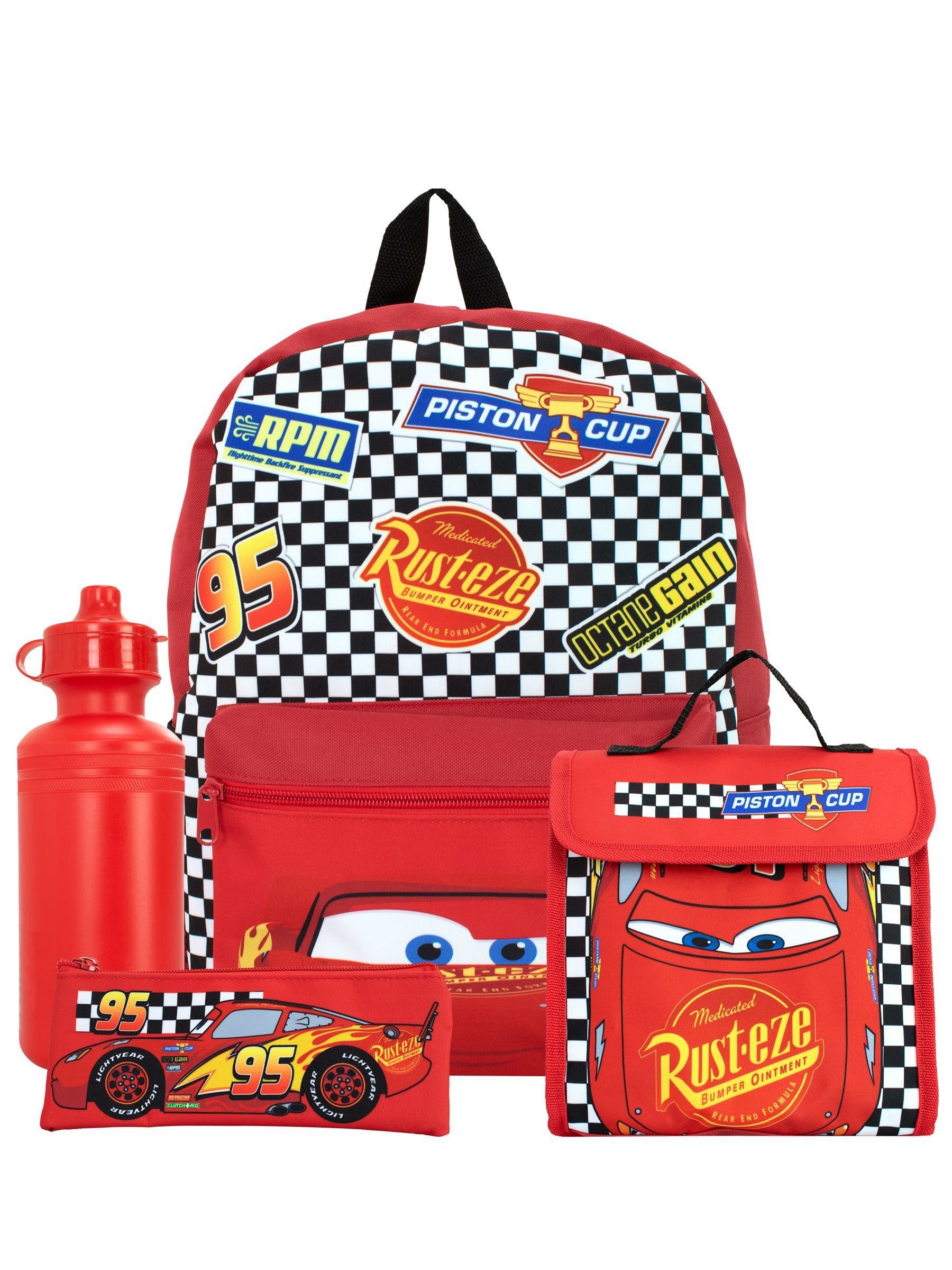 Character Cars - Set van 4 stuks rugzak