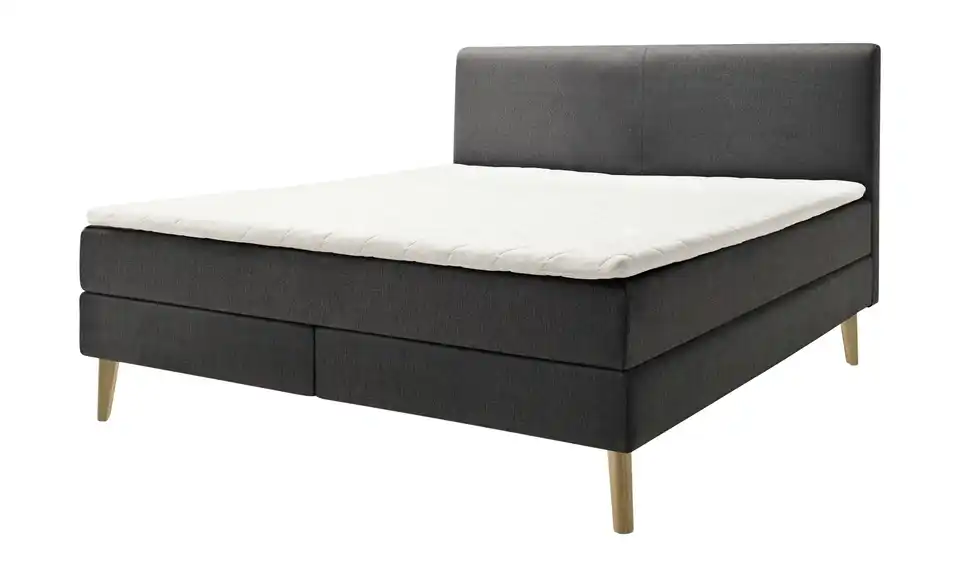 Boxspringbett Greta Anthrazit H2 & H3 160 cm