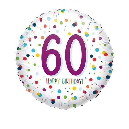 amscan Folienballon Happy Birthday 60
