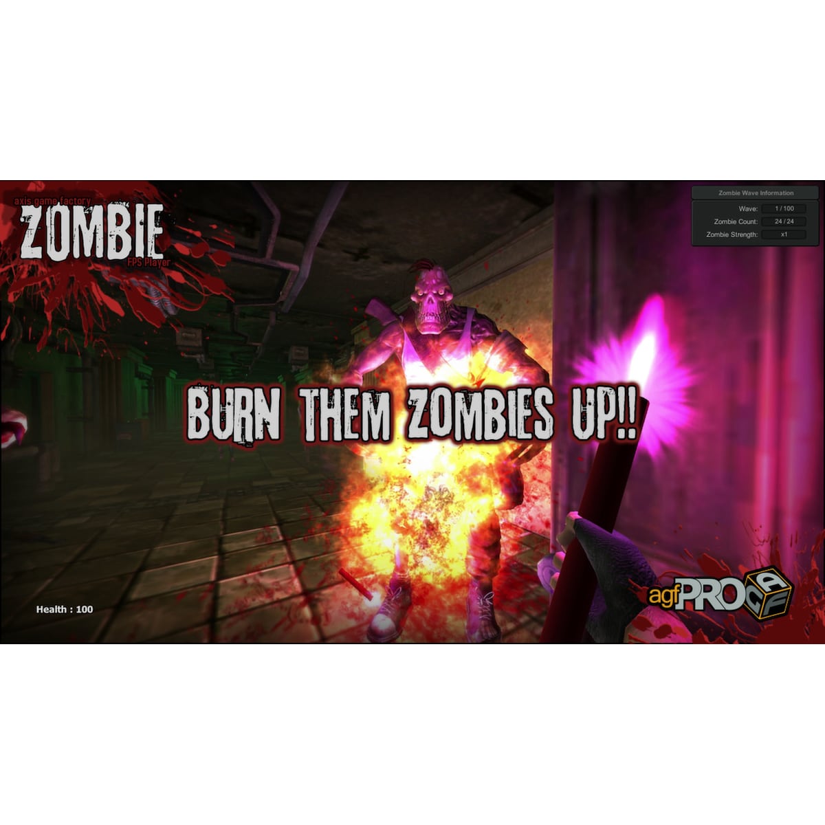Axis Game Factory s AGFPRO Zombie FPS Player DLC - PC Windows,Mac OSX,
