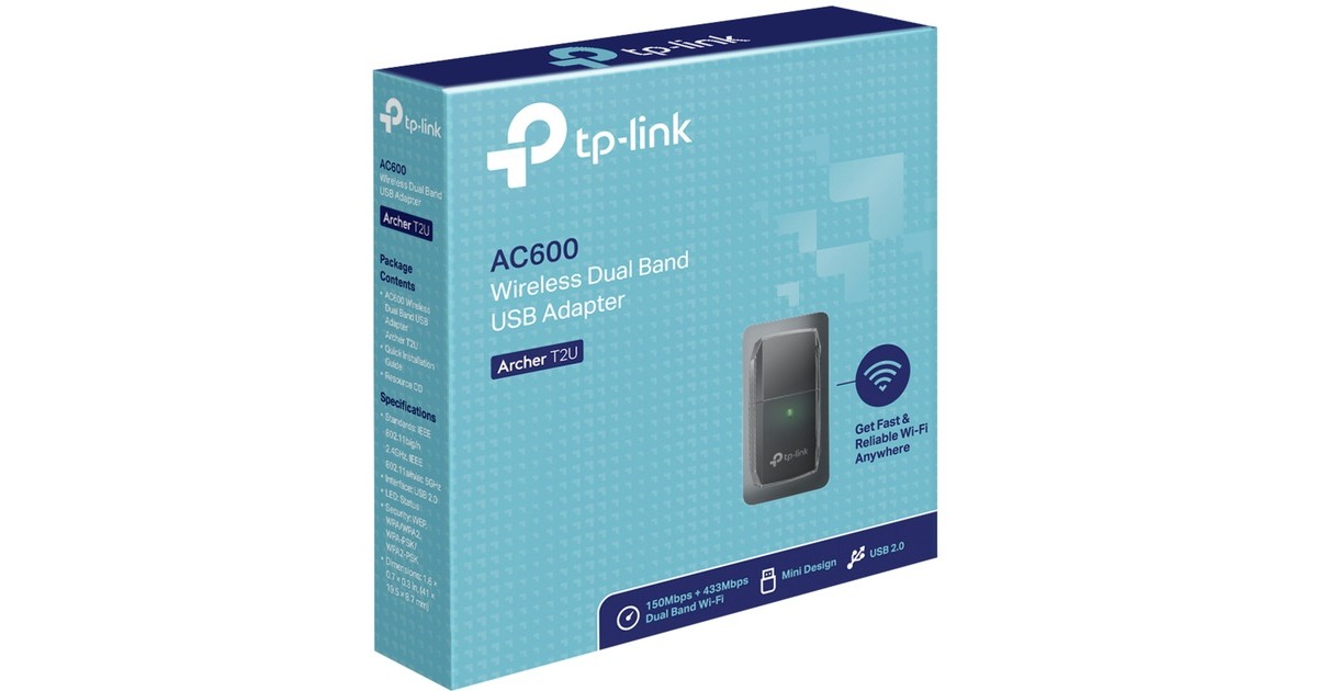 TP-LinkArcher T2U V3.0 wlan adapter  (Hoogglans zwart, WiFi 5)