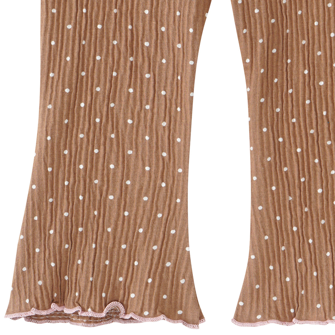 Topomini Baby Leggings mit Punkte-Allover hellbraun