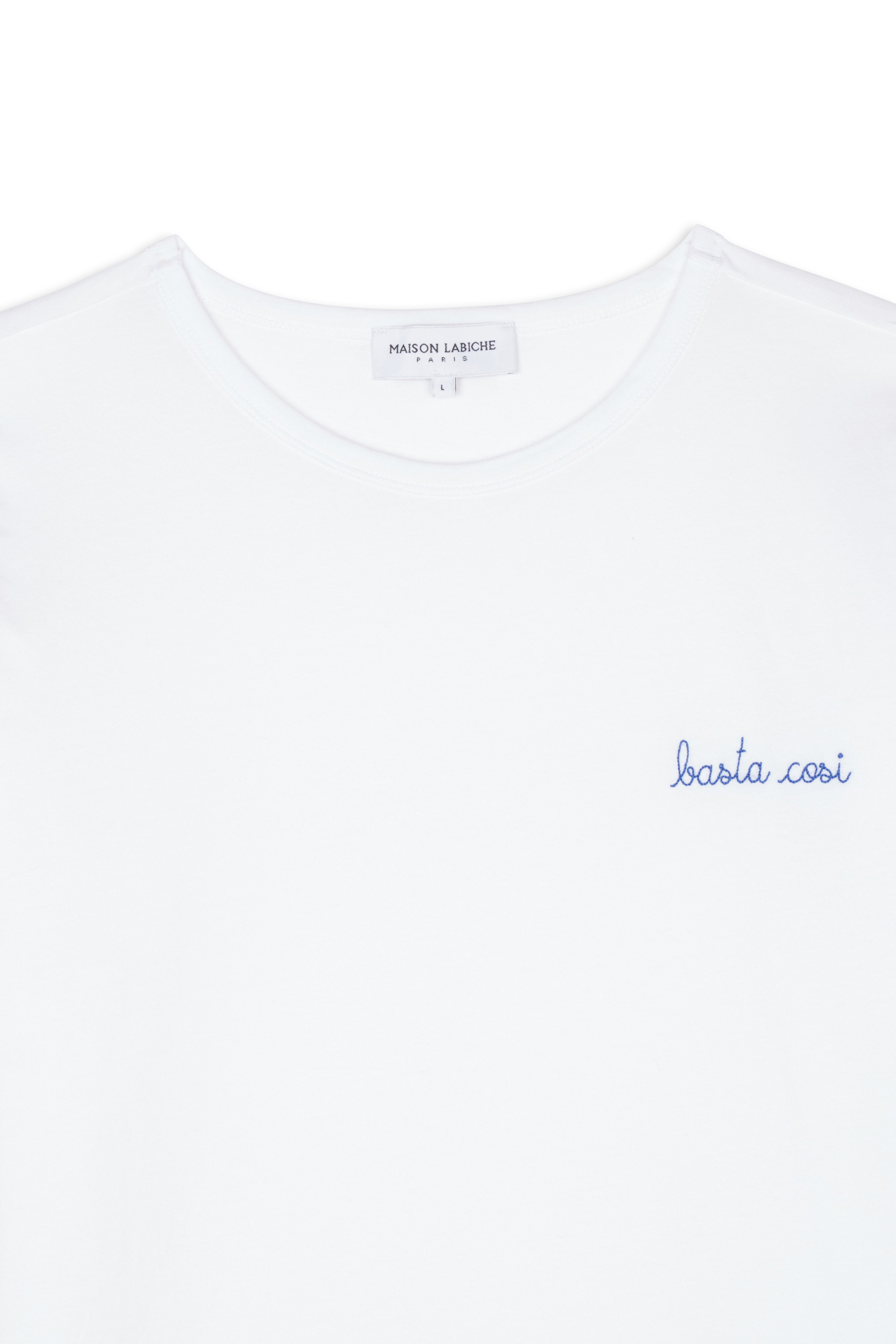 MAISON LABICHE T-shirt POITOU BASTA COSI Blanc