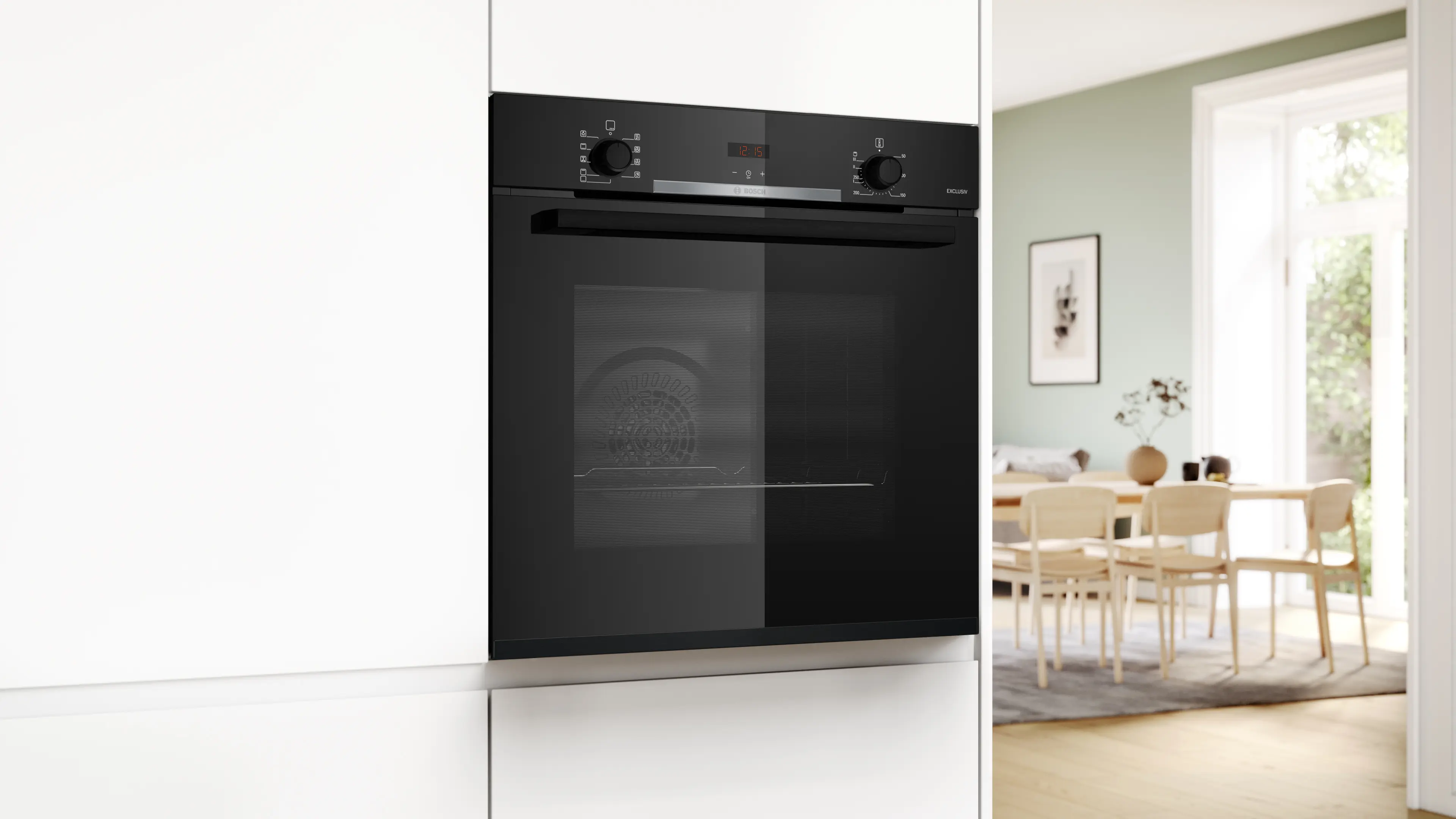Serie 4 Bakoven 60 x 60 cm Zwart