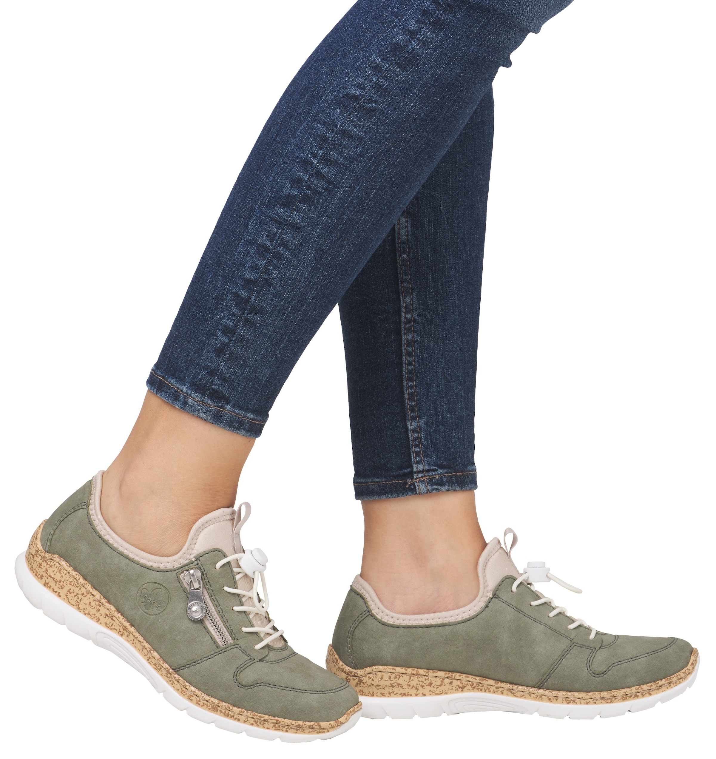 Rieker Slip-On Sneaker  Freizeitschuh, Halbschuh, Slipper mit leichter Laufsohle