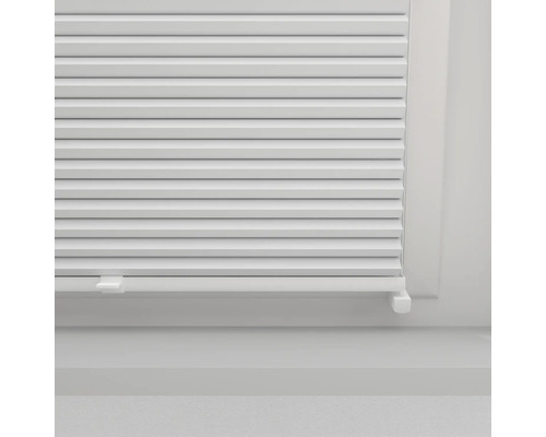 Soluna honingraat plisségordijn met zijspan, verduisterend, thermisch wit, 40x130 cm