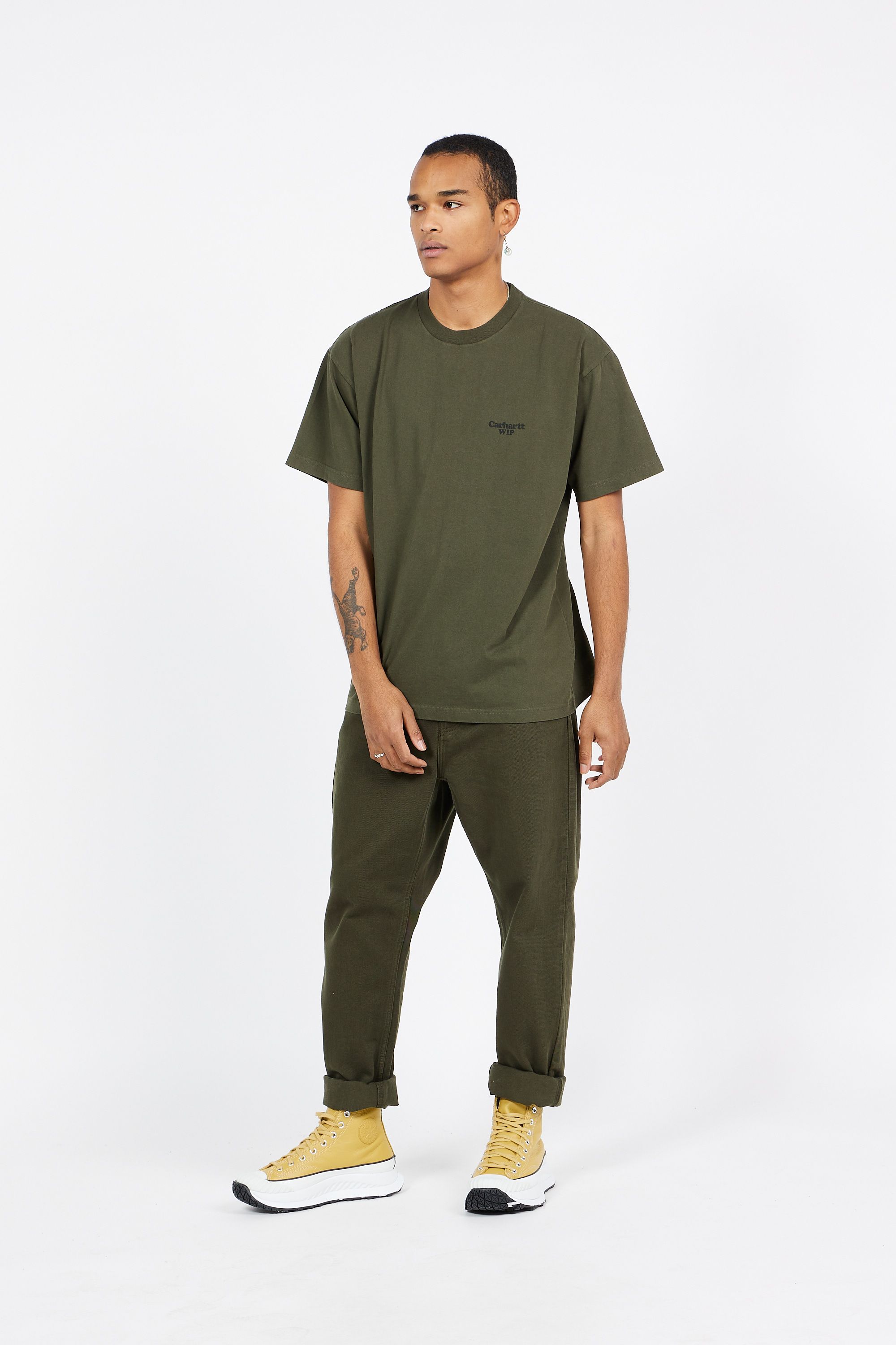 CARHARTT WIP T-shirt  S/S Paisley T-Shirt Vert