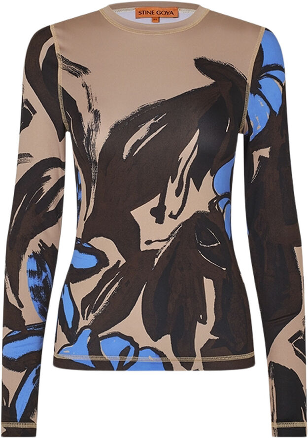Stine Goya Elastic Long Sleeve Top, 2244 Stocking Jersey Eccentric floral