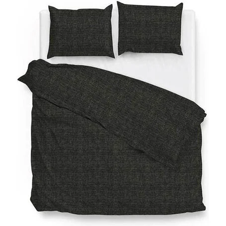 Dekbedovertrek Lino - Midnight Black