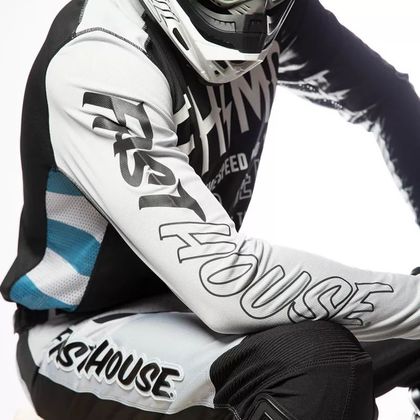 Maillot cross FASTHOUSE GRINDHOUSE CYPHER BLACK/SILVER 2022 - Noir / Gris