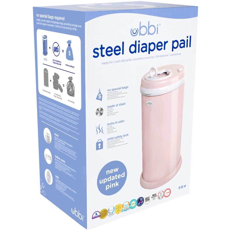 ubbi® Windeleimer Blush, rosa