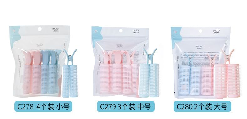 Charyeina - Plastic haarroller (verschillende designs) / set
