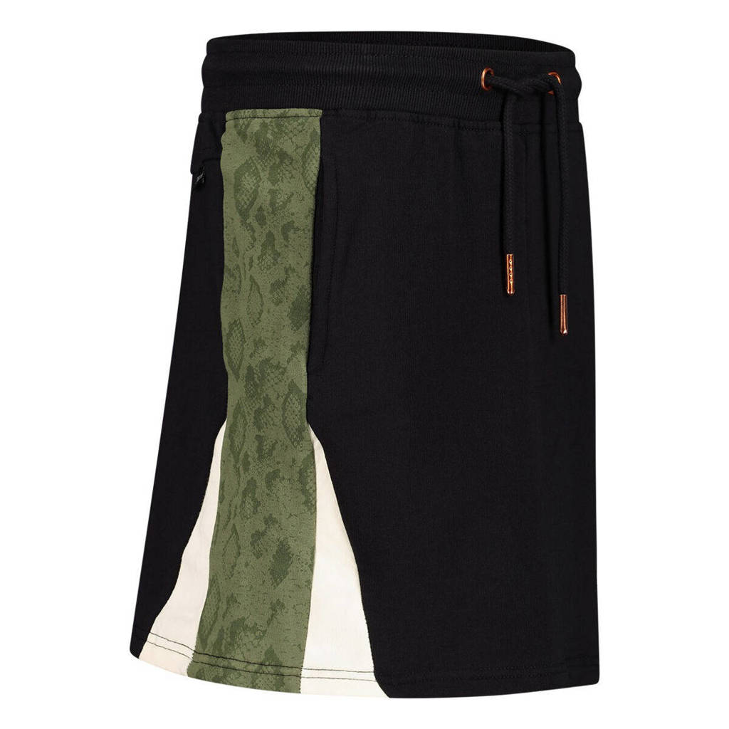 Jake Fischer rok zwart/kaki/wit