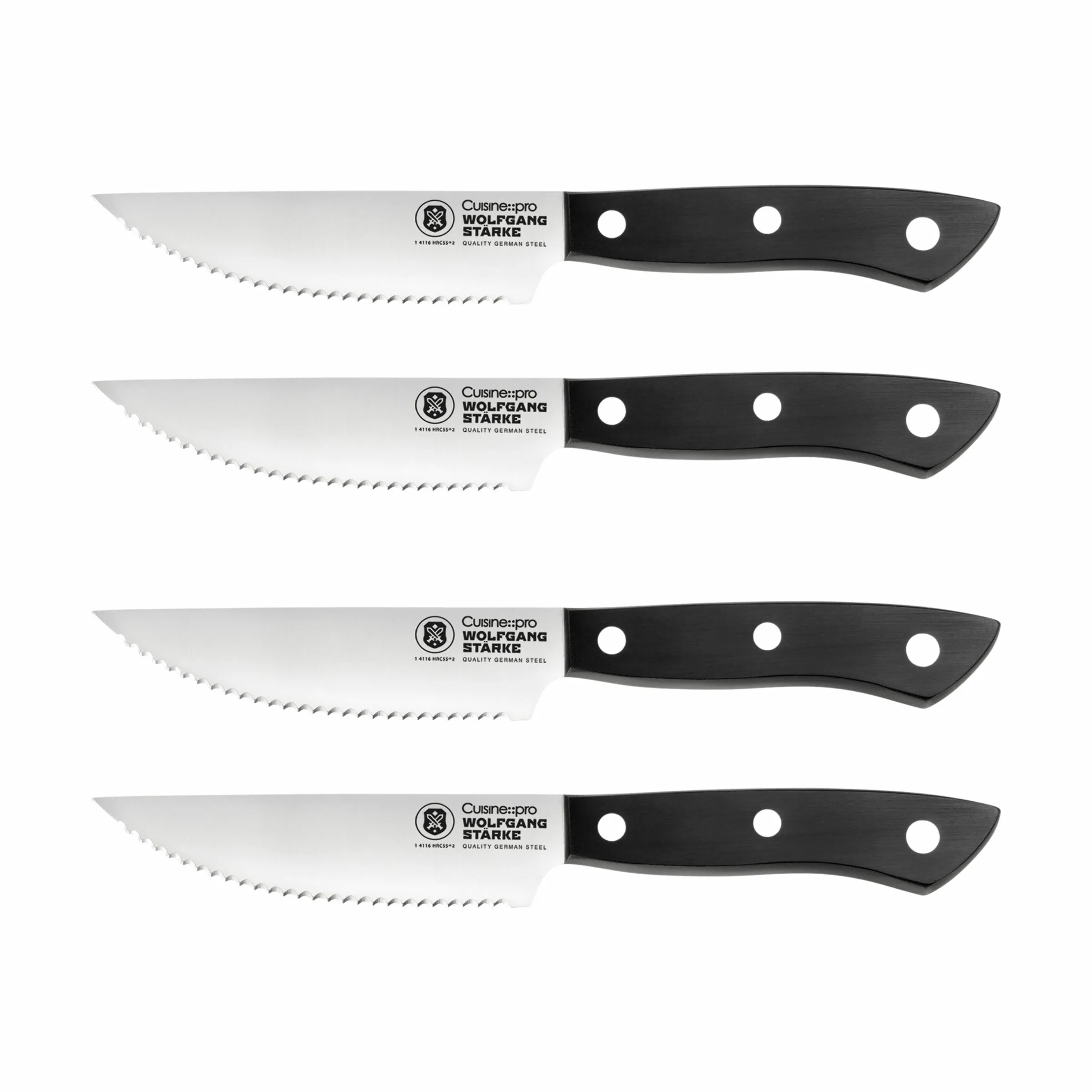 THE CUSTOM CHEF™ WOLFGANG STARKE™ Steak Knivsæt - 4 dele