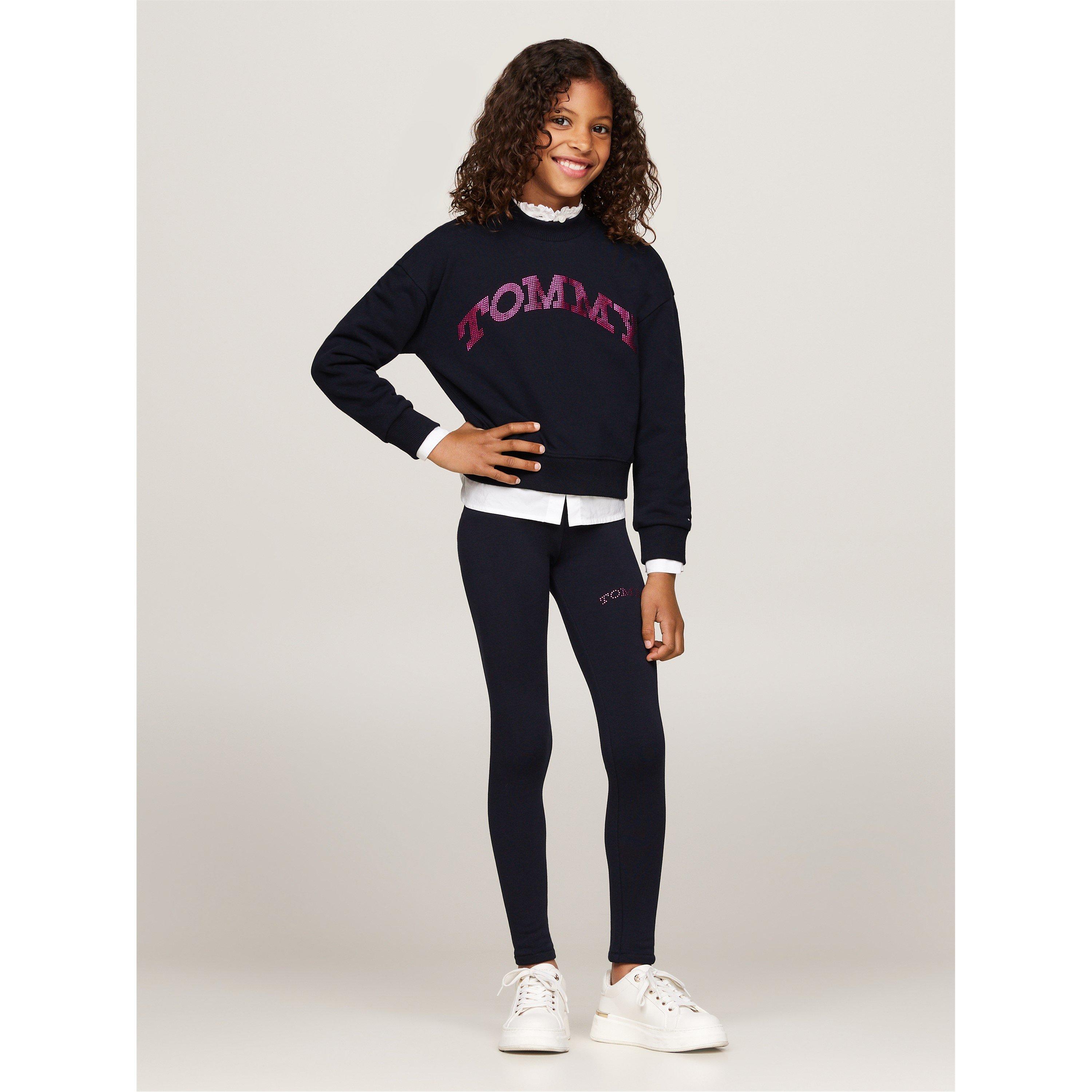 Tommy Hilfiger Dot Foil Crew Neck Sweatshirt Juniors